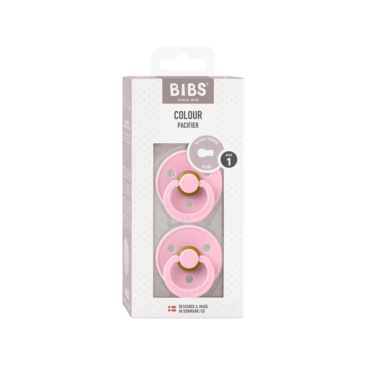 Bibs Dummies - Baby Pink - Round