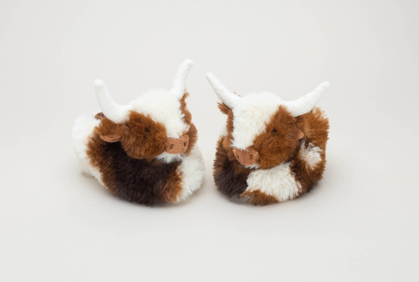 Texas Longhorn Highland Cow Plush Baby Slippers House Shoes