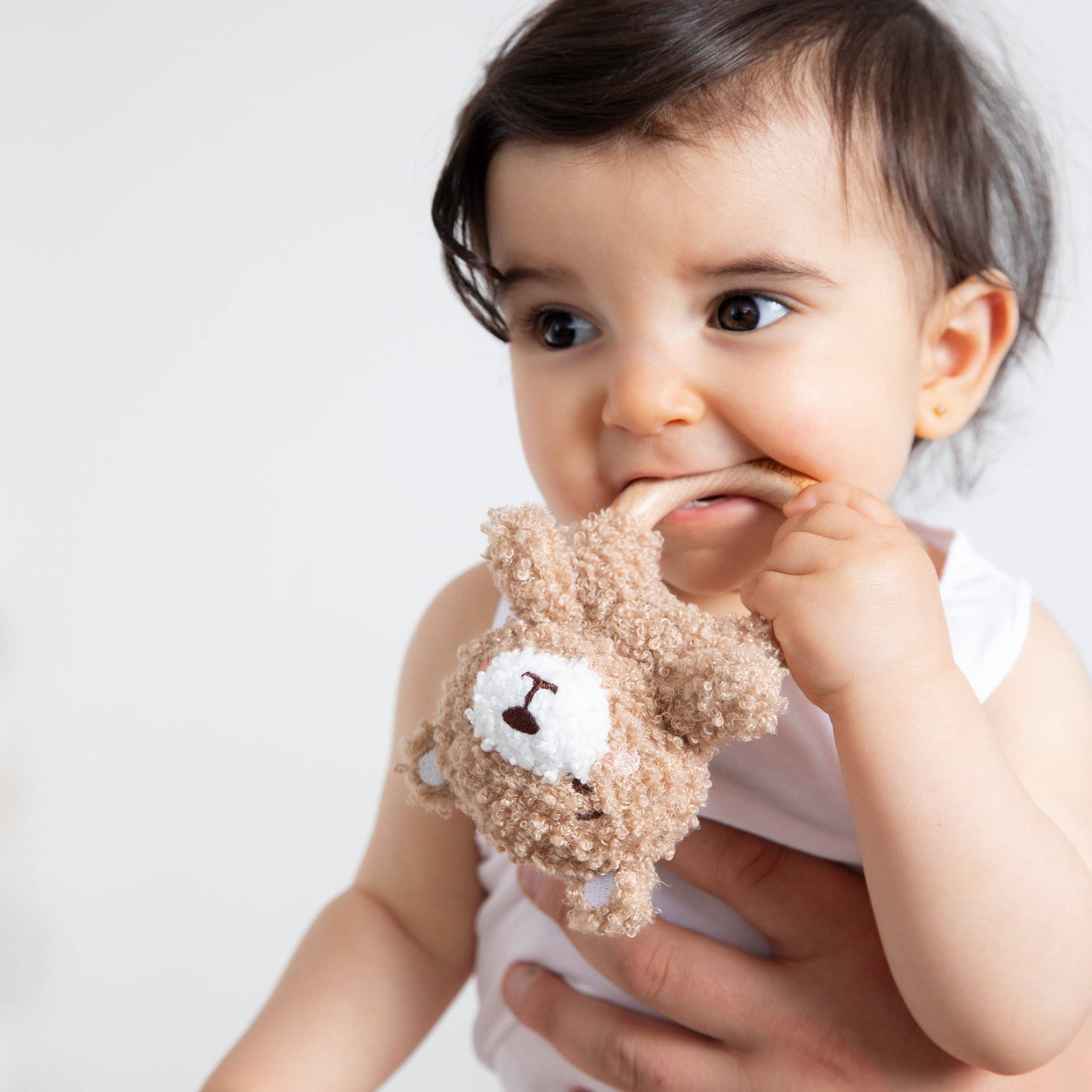 Living Textiles - Teething Ring & Dummy Chain Gift Set - Cuddly Bear