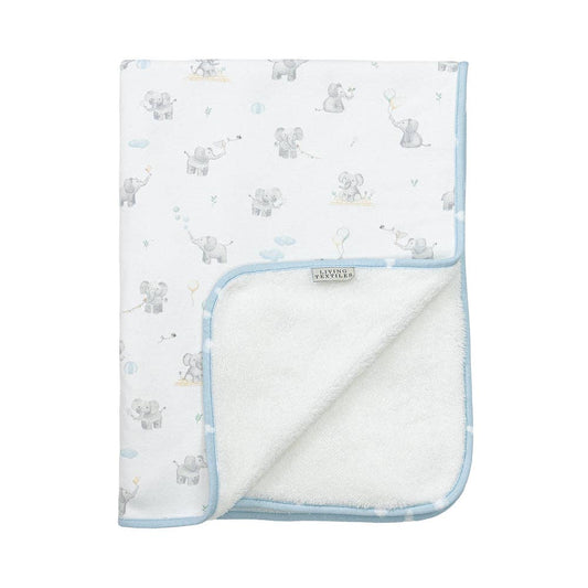 Living Textiles - Sherpa Blanket - Elephant Playtime