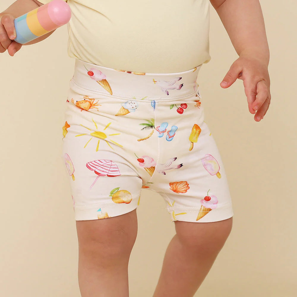 Snuggle Hunny - Beach Fun Organic Bike Shorts