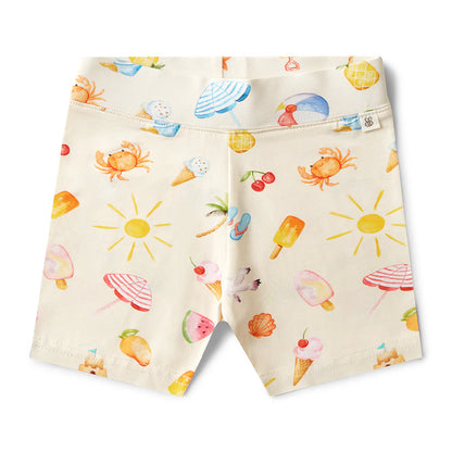 Snuggle Hunny - Beach Fun Organic Bike Shorts