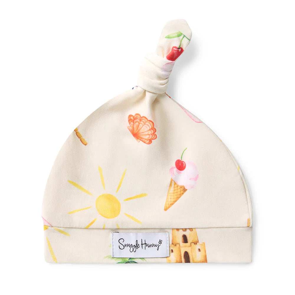 Snuggle Hunny - Beach Fun Organic Knotted Beanie