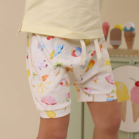 Snuggle Hunny - Beach Fun Organic Shorts
