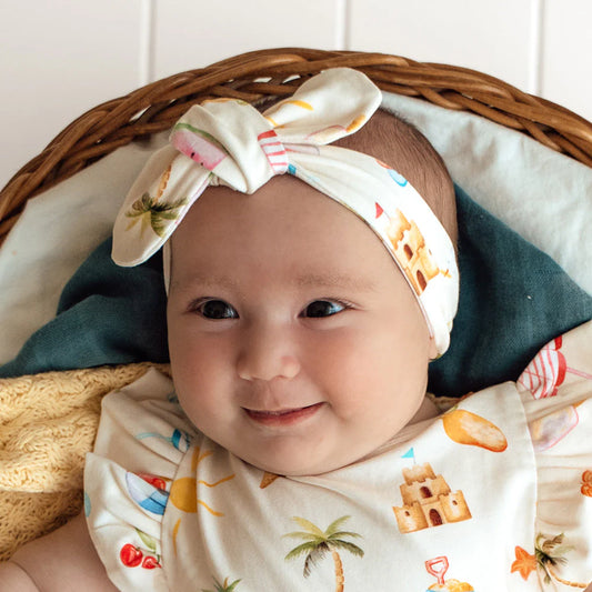 Snuggle Hunny - Beach Fun Organic Topknot