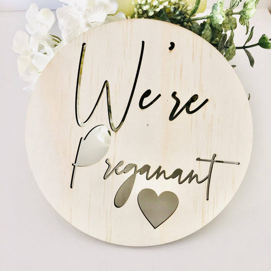 Timber Tinkers - We're Pregnant Scandi Birth Announcement