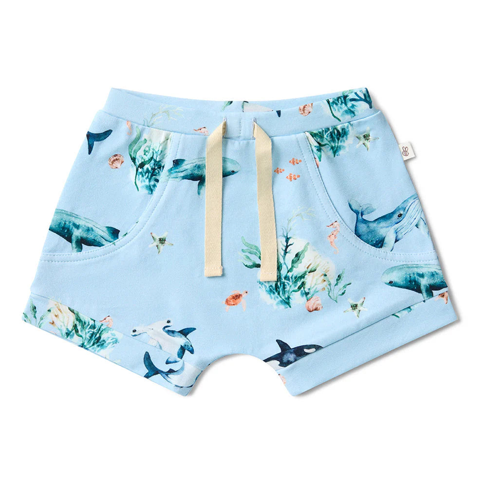 Snuggle Hunny - Blue Ocean Organic Shorts