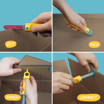 Makedo Australia - Discover Kit | Makedo Cardboard Construction for 2-5 Makers