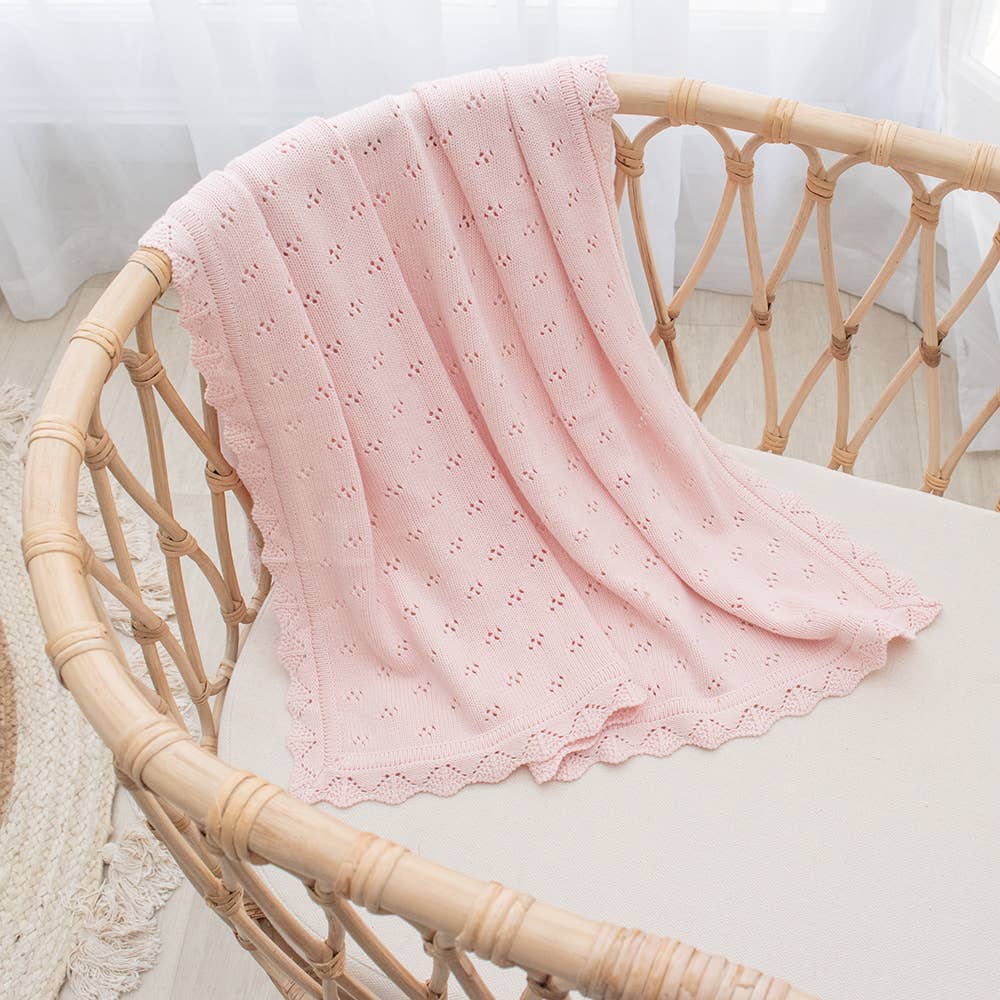 Living Textiles - Bamboo/Cotton Heirloom Baby Blanket