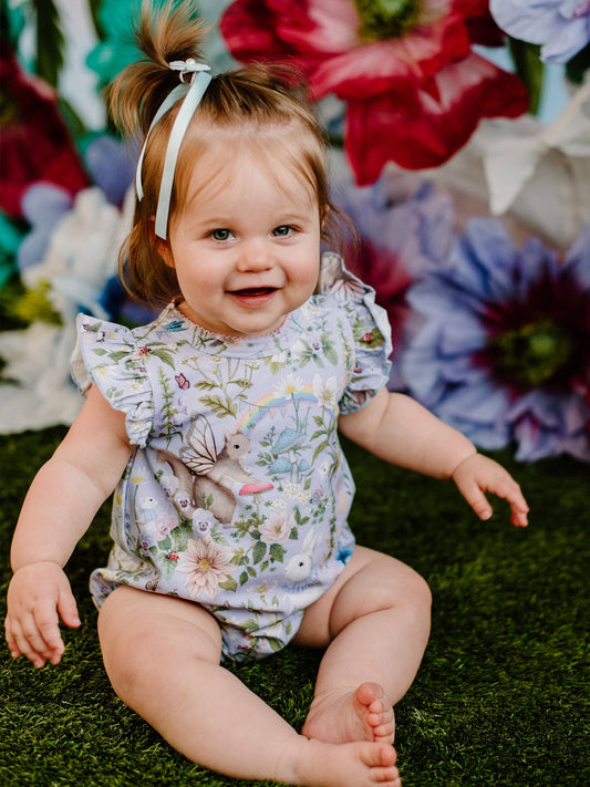 Fleur Harris - 'Fairyland' Sweet Bubble Romper - Cornflower