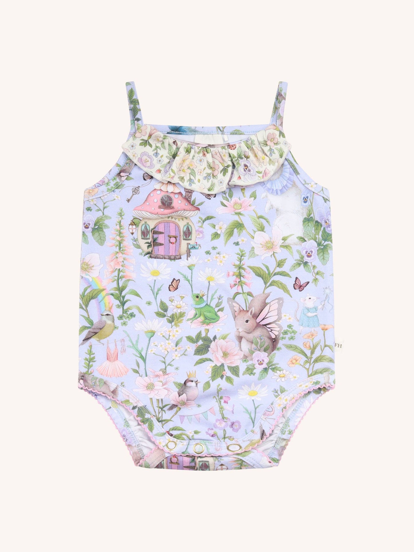 Fleur Harris - 'Fairyland' Cutie Pie Bodysuit - Cornflower