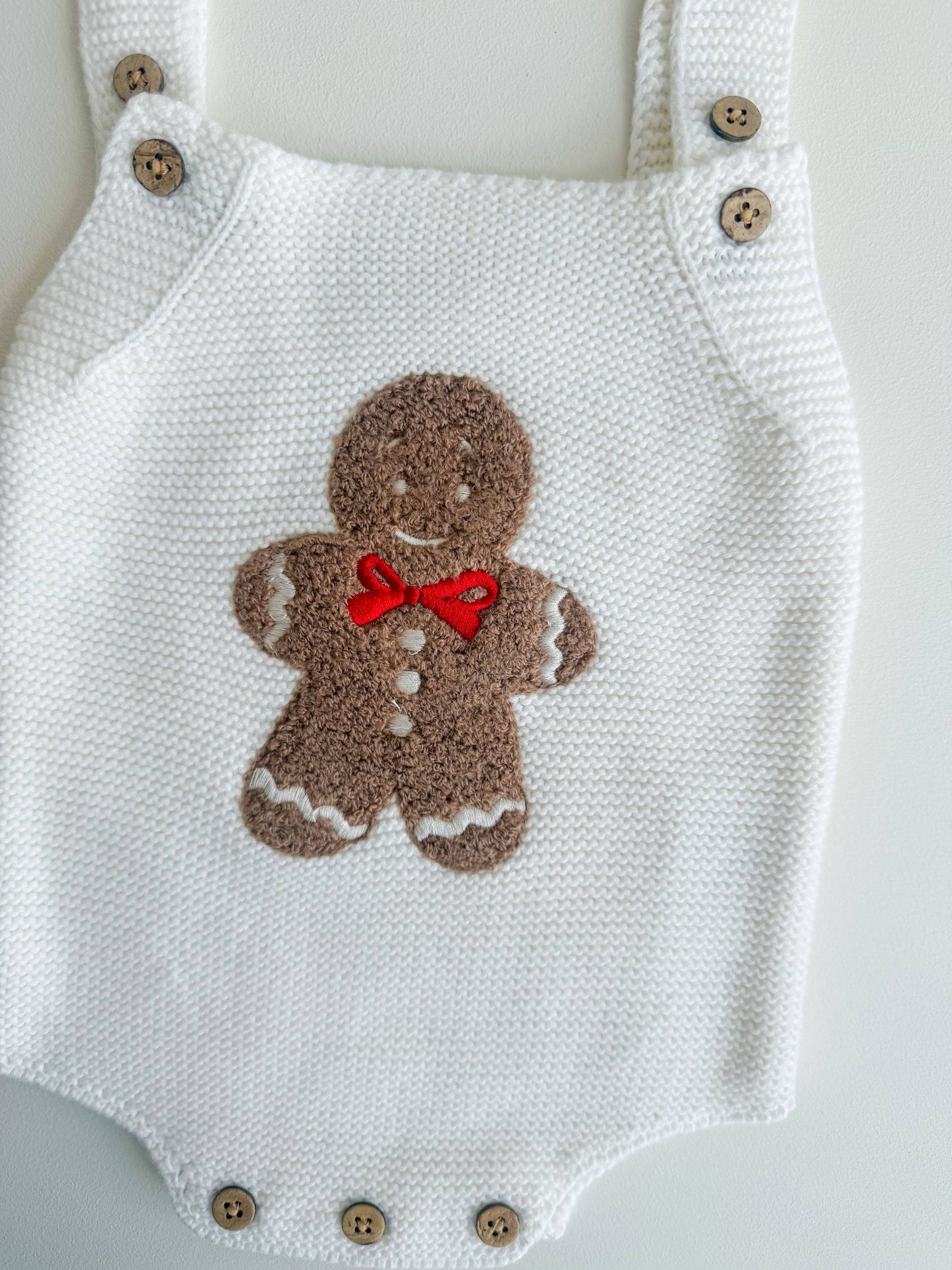 Petite + Co - GINGERBREAD SHERPA ROMPER