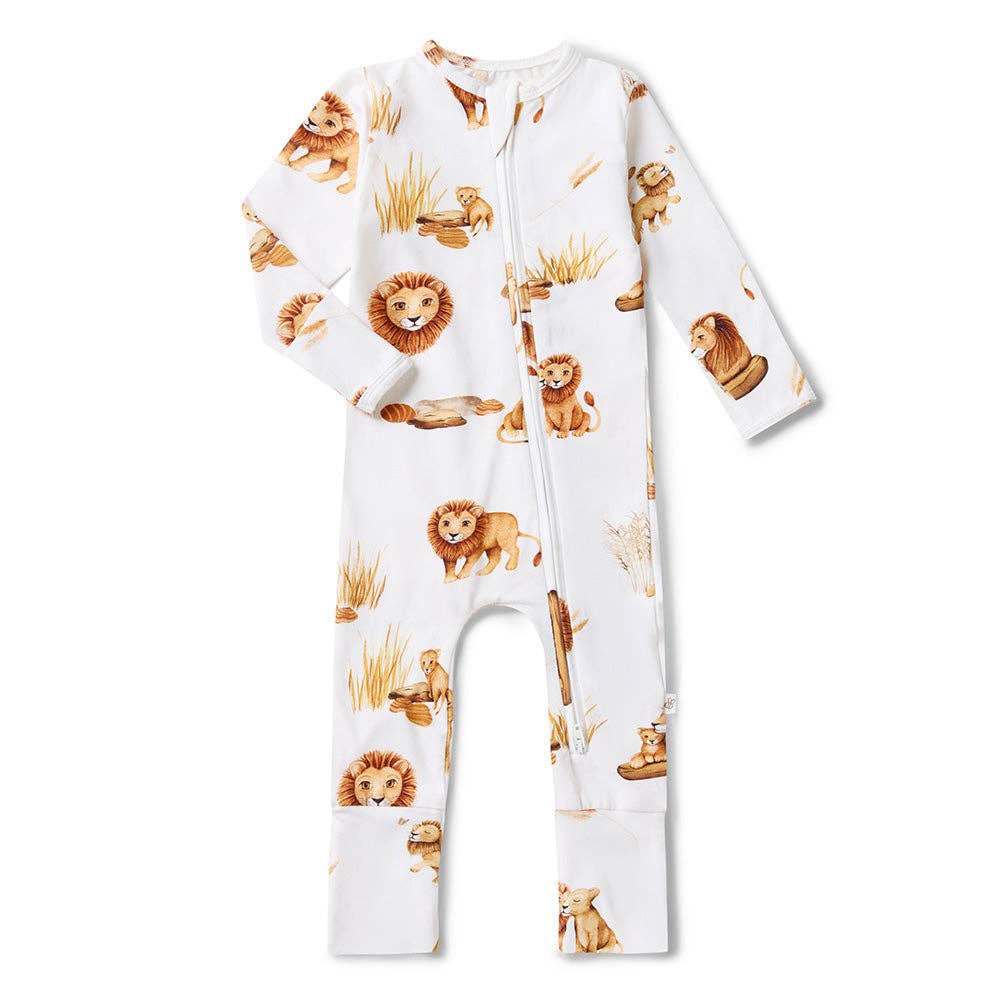 Snuggle Hunny - Lion Organic Snugglesuit Convertible Romper