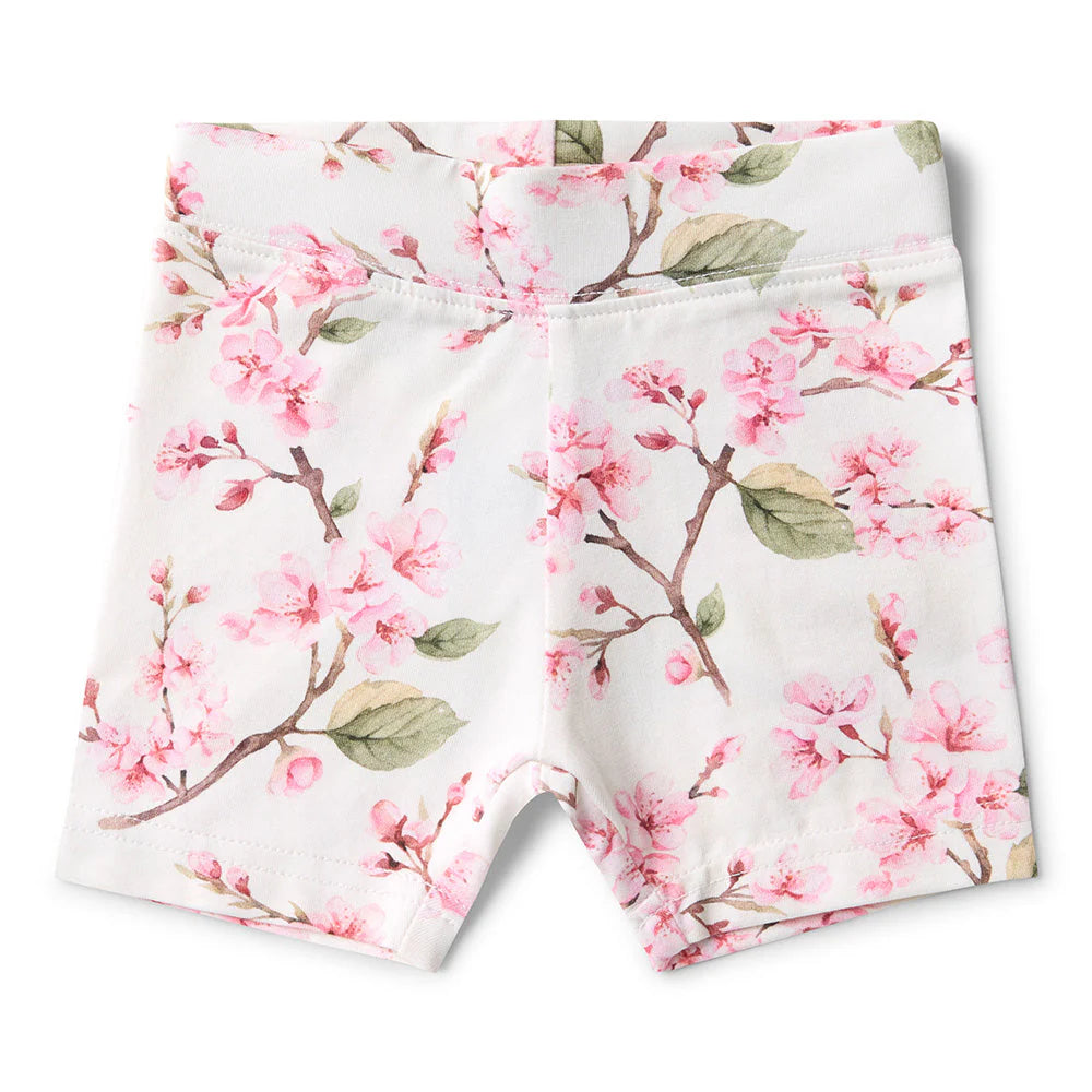 Snuggle Hunny - Cherry Blossom Organic Bike Shorts