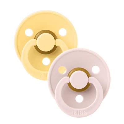 Bibs Dummies - Pale Butter/Petal - Round