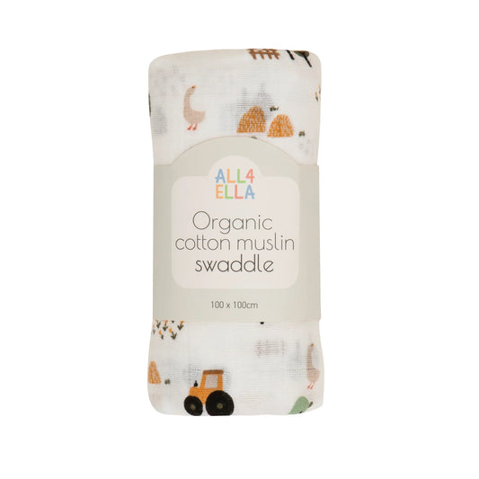 Country Farm Muslin Wrap