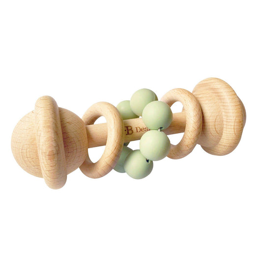 OB Designs Australia - Mint | Wooden Rattle