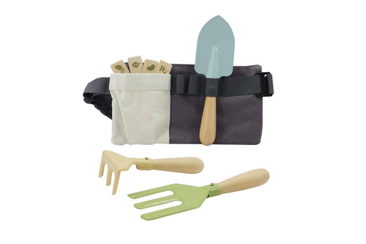 ToysLink - Wooden Garden Tool Belt Playset