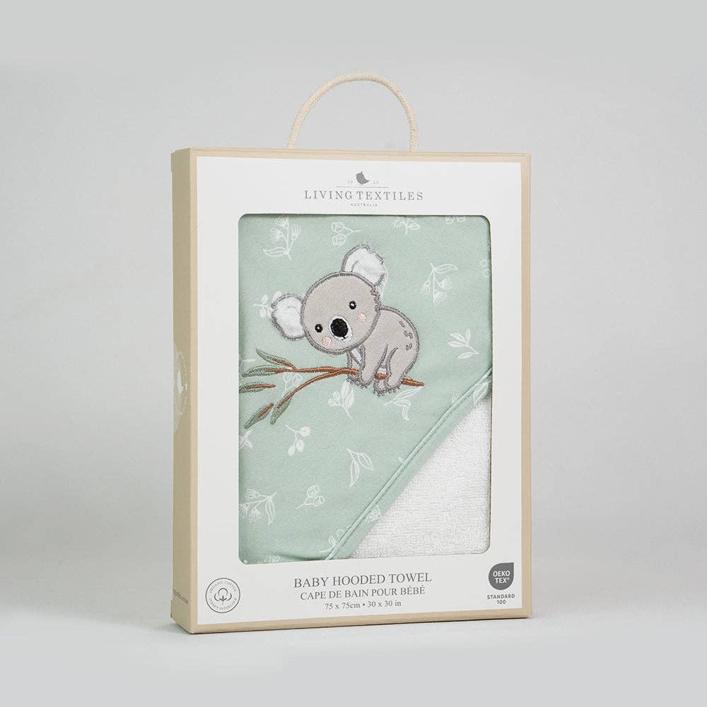 Living Textiles - Organic Hooded Towel - Australiana