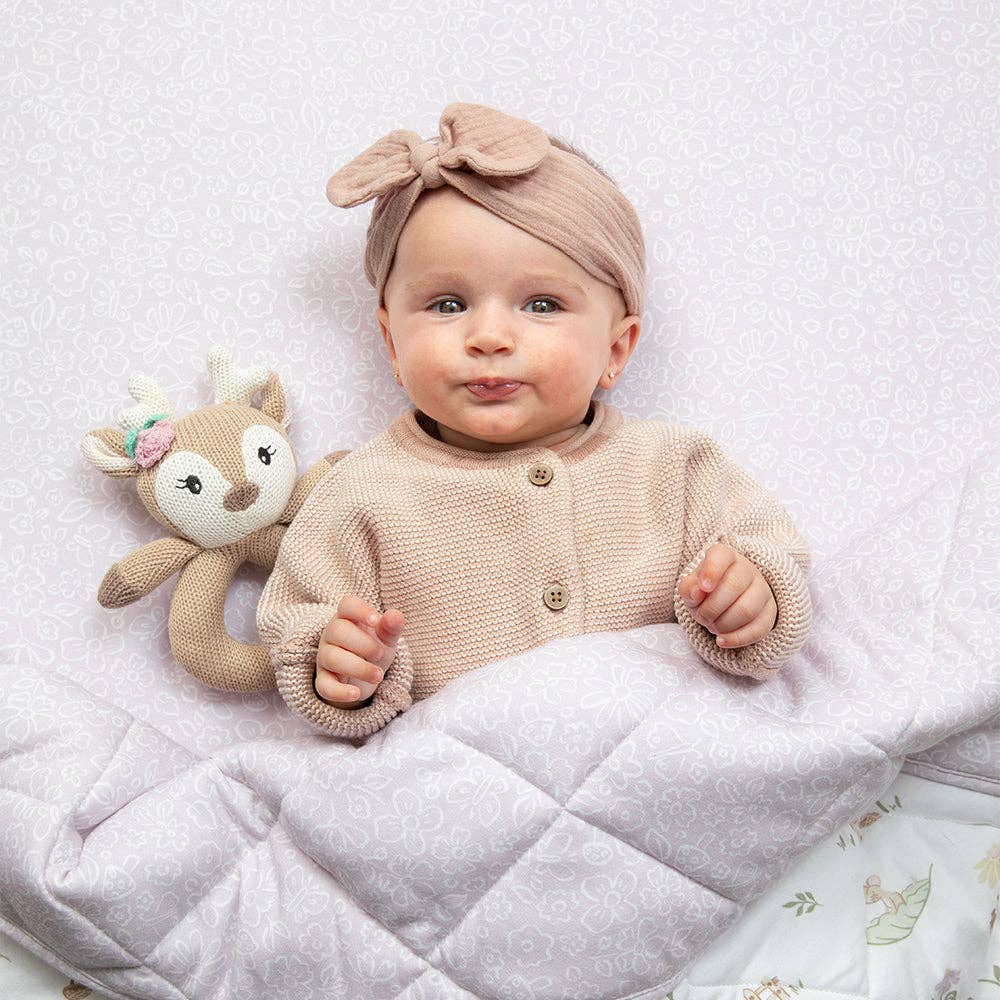Living Textiles - Organic Reversible Cot Comforter - Whimsical Wonderland