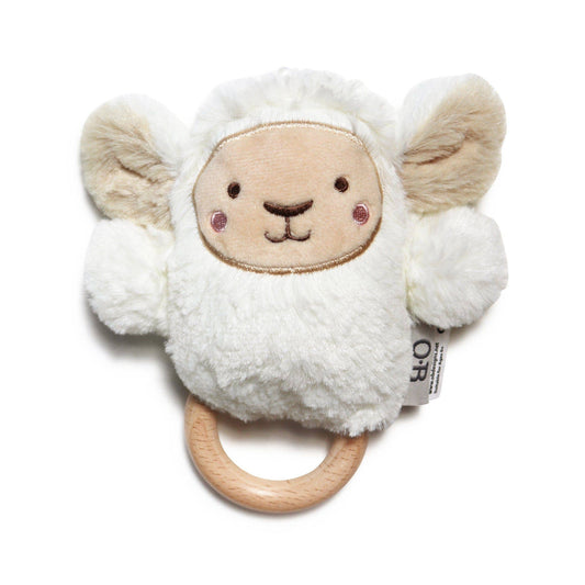 OB Australia - Lee Lamb Soft Rattle Toy 6.8"/17cm