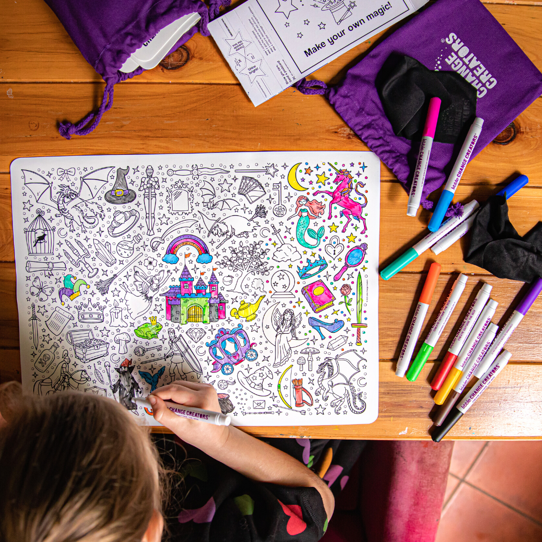 Little Change Creators - SPELLBOUND | Re-FUN-able™ Children's Colouring Set