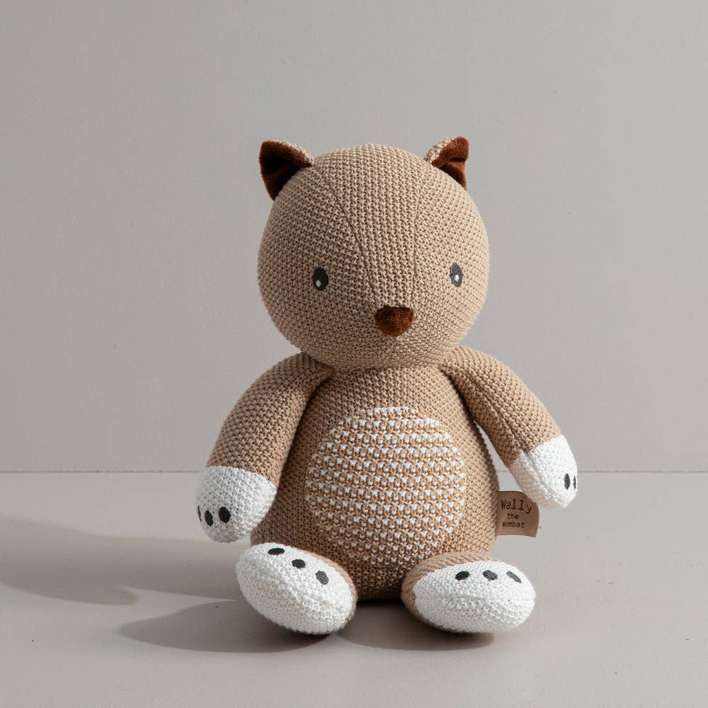 Living Textiles - Knitted Toy - Wally the Wombat