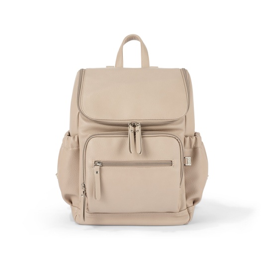 OiOi - Mini Signature Backpack - Oat Vegan Leather