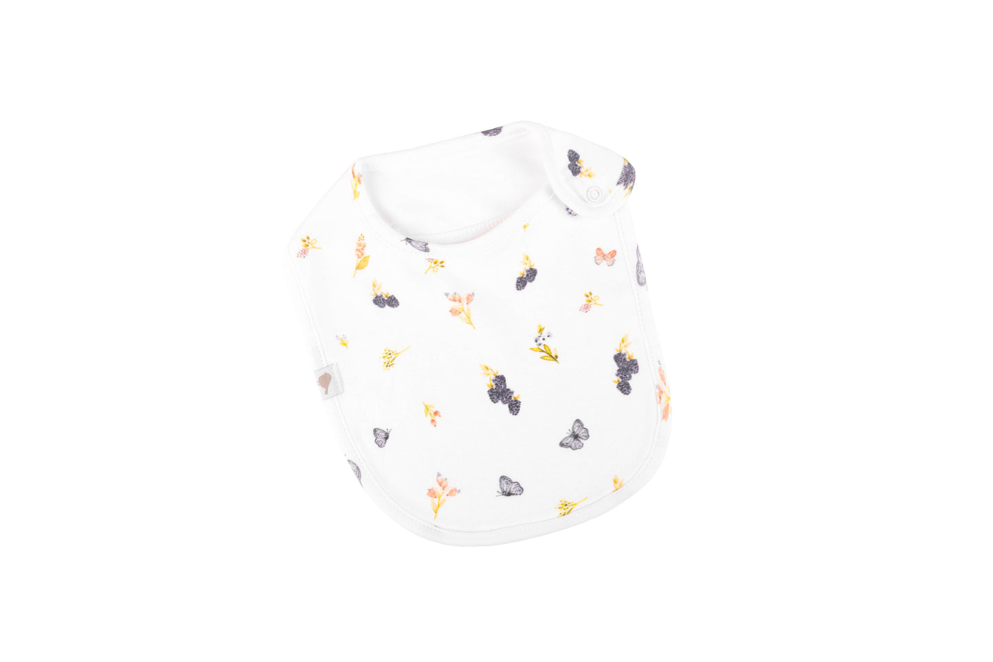 Emotion & Kids - Berries & Butterflied Organic Cotton Bib