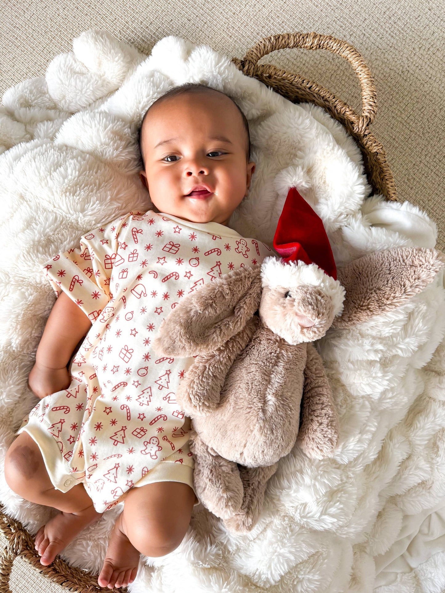 Petite + Co - CHRISTMAS PRINT | T-SHIRT ROMPER