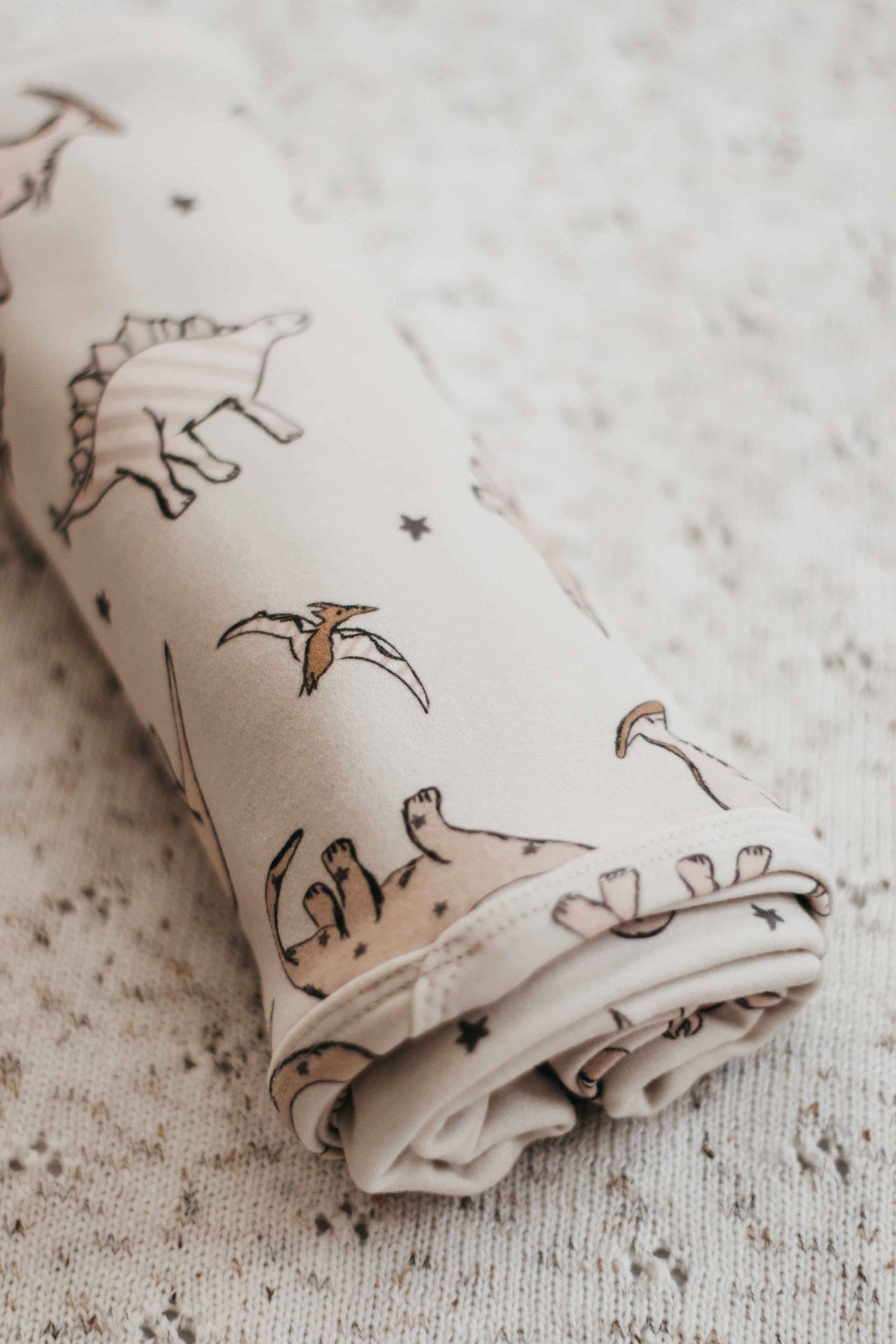 Bencer & Hazelnut - Jersey Swaddle - Retrosaurus
