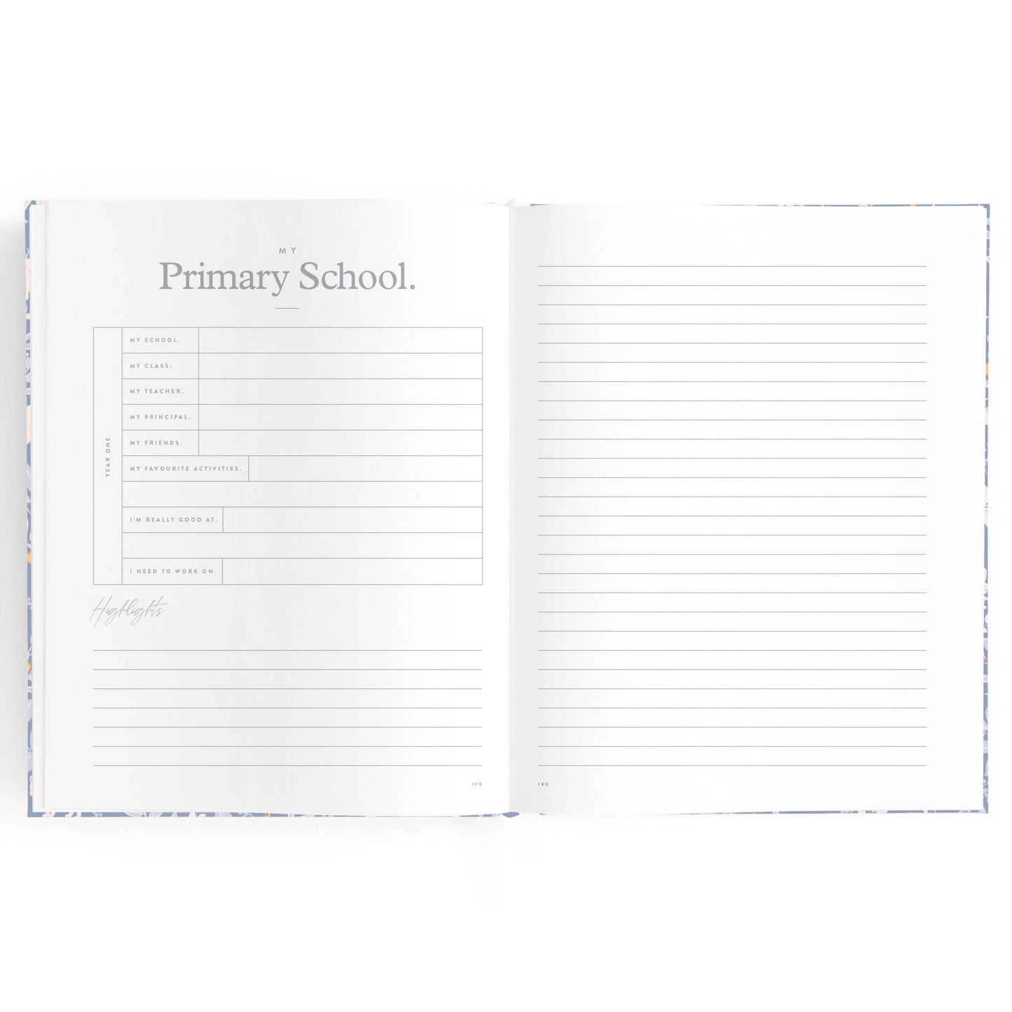 Fox & Fallow - Baby Book Forest Friends Cornflower