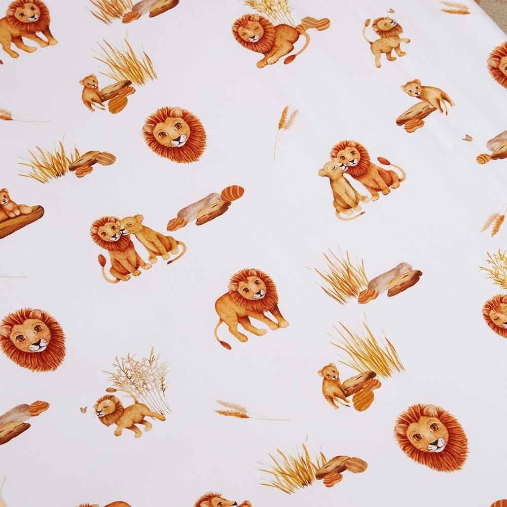 Snuggle Hunny - Lion Bassinet Sheet / Change Pad Cover