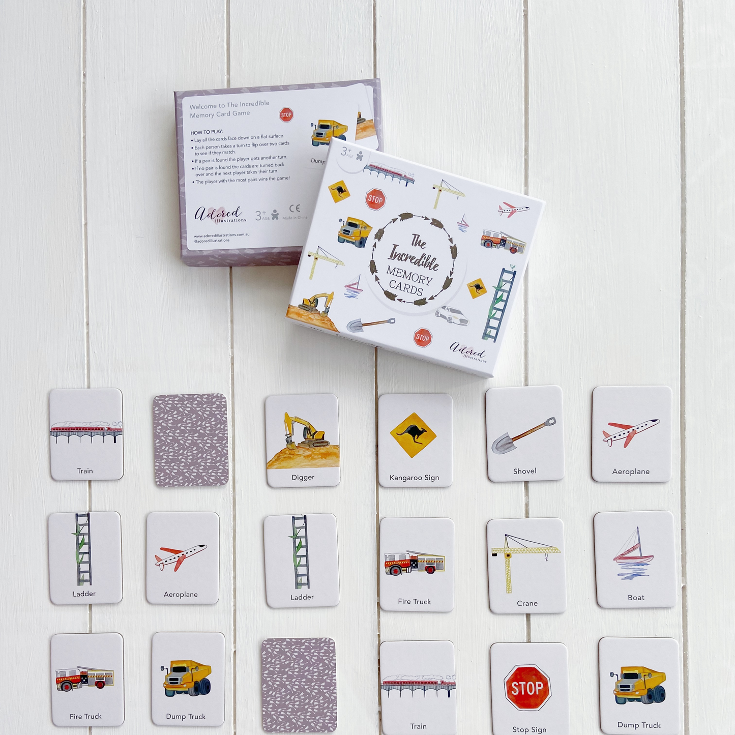 Adored Illustrations - The Incredible Memory Card Game