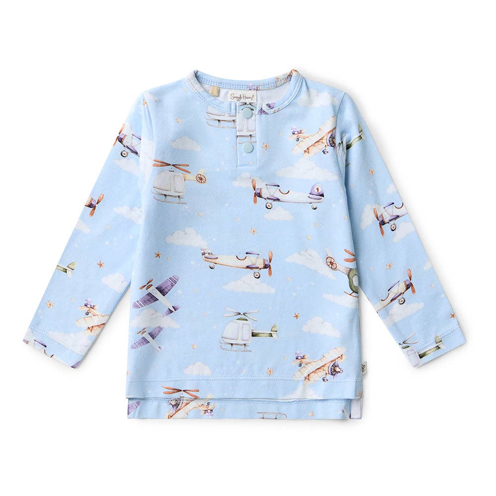 Snuggle Hunny - Taking Flight Organic Long Sleeve Top