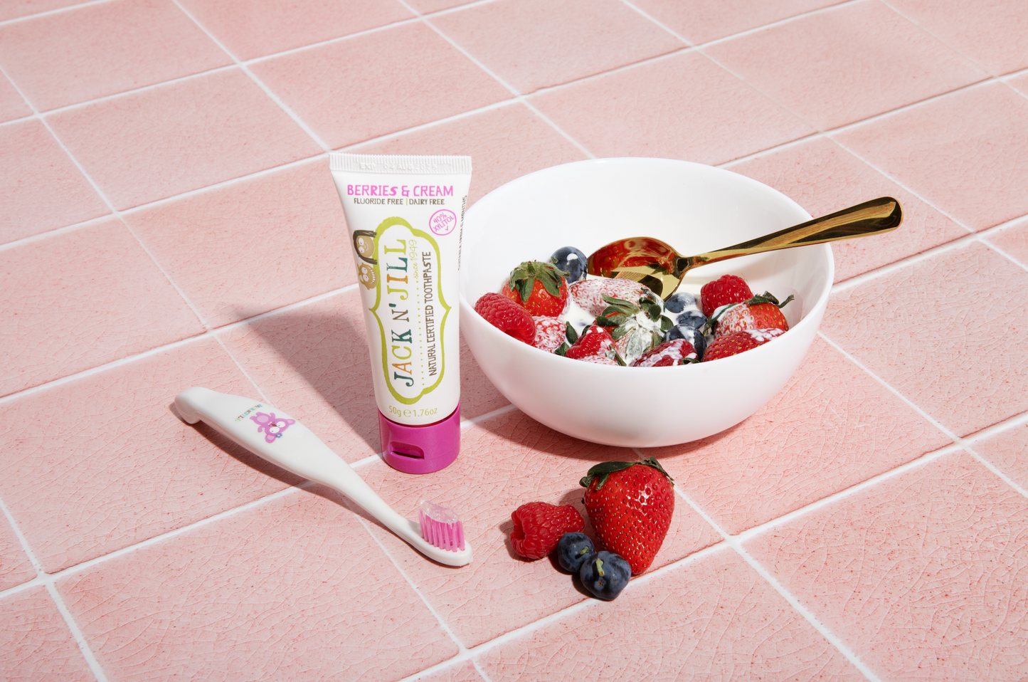 Jack N' Jill Kids - Jack N' Jill Natural Certified Toothpaste Berries & Cream 50g