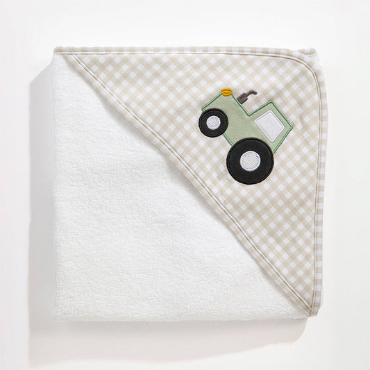 Living Textiles - Hooded Towel - Tractor Ride