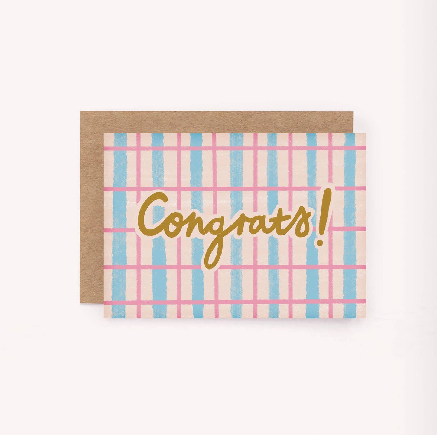 Lauren Sissons Studio - Congrats Pattern Mini Card - Cute Celebration Fun Greeting