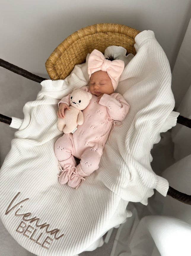 Petite + Co - POINTELLE ROMPER | BABY PINK
