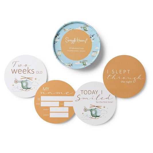 Snuggle Hunny - Taking Flight & Pebble Reversible Milestone Cards
