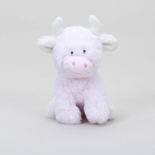 Pink Mini Highland Cow COOllectible Cow