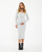 Ripe Maternity - Heidi Nursing Knit Dress - Snow