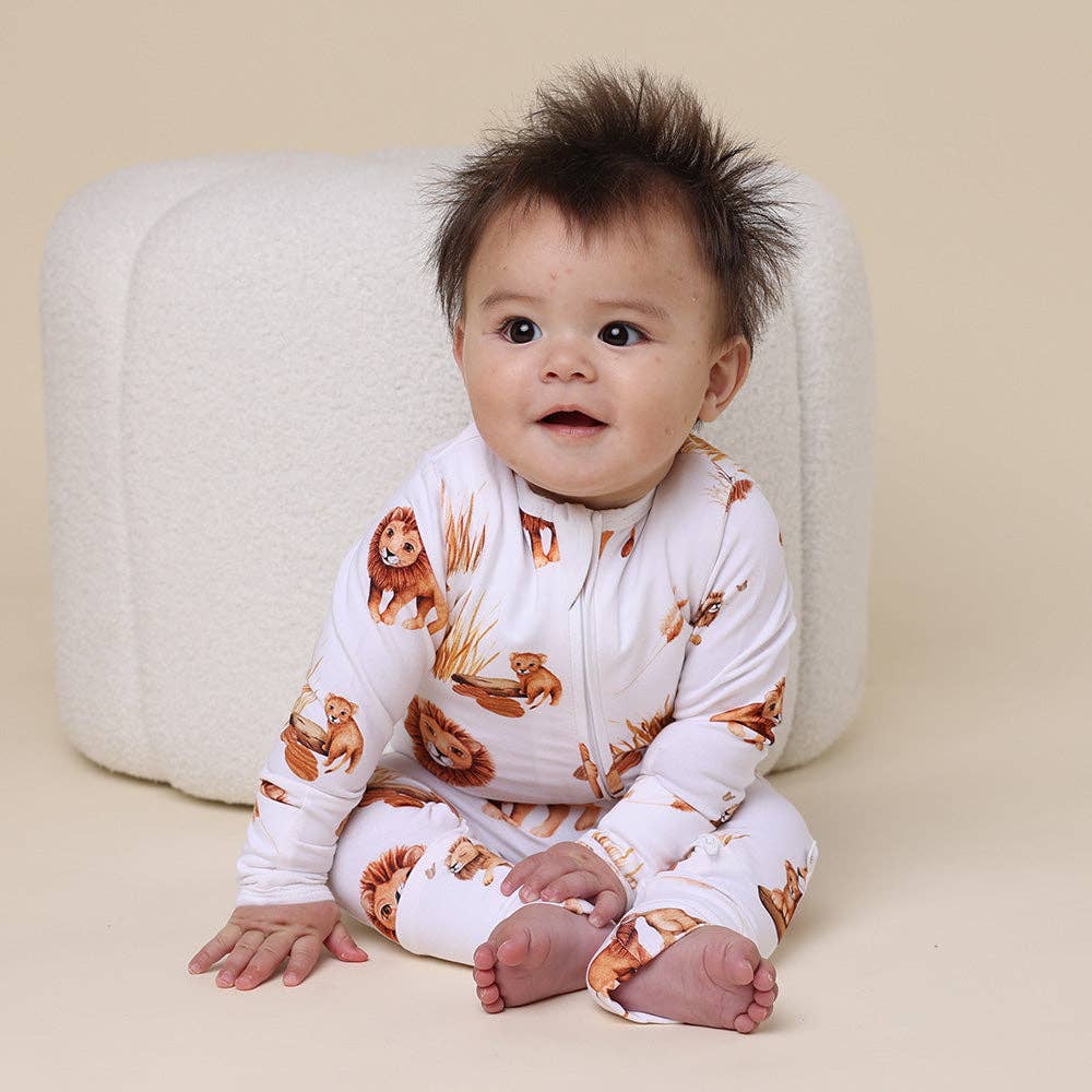 Snuggle Hunny - Lion Organic Snugglesuit Convertible Romper