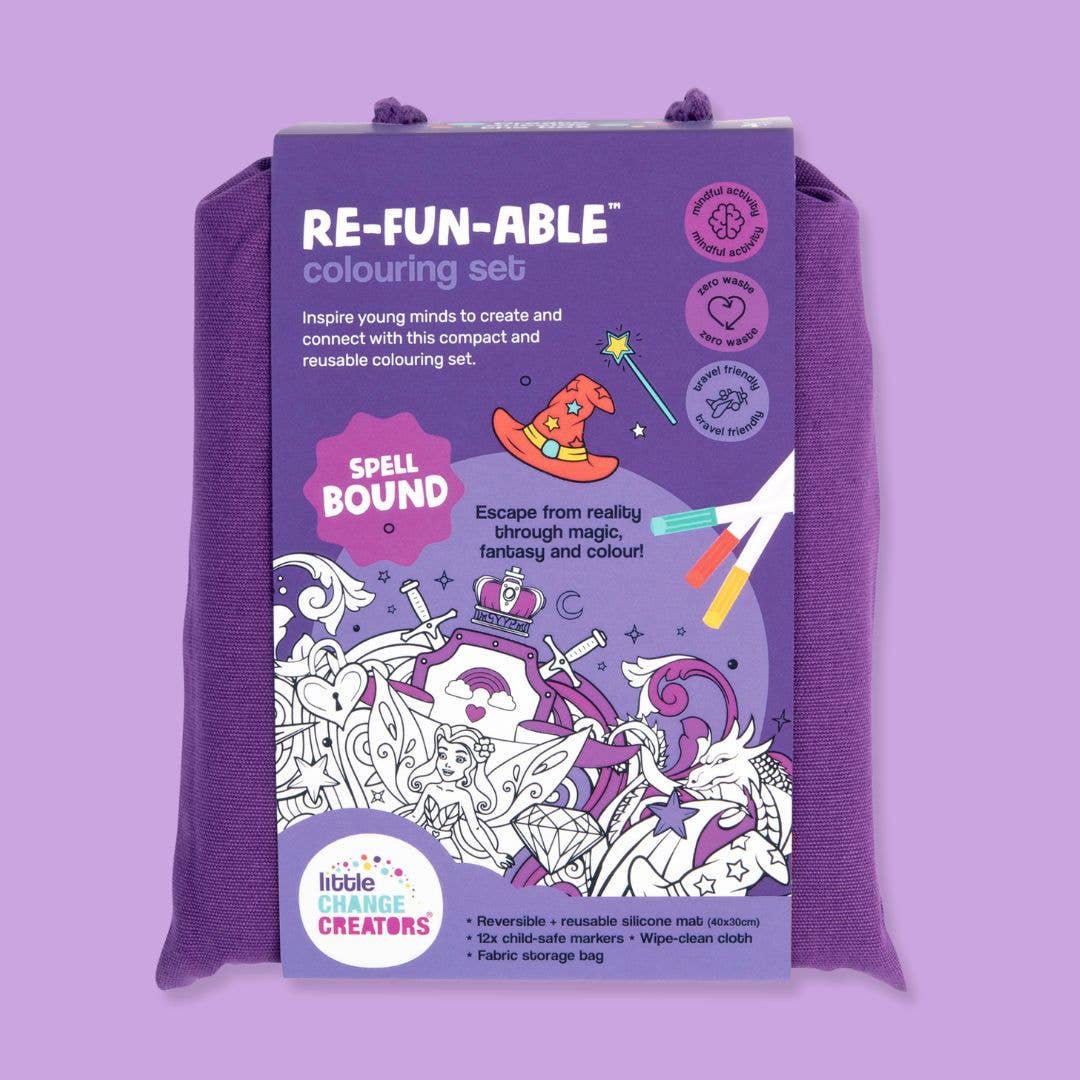 Little Change Creators - SPELLBOUND | Re-FUN-able™ Children's Colouring Set