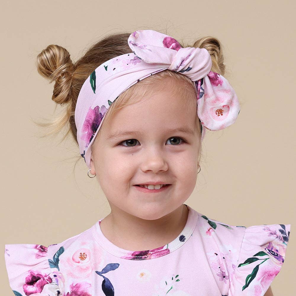 Snuggle Hunny - Floral Kiss Organic Topknot