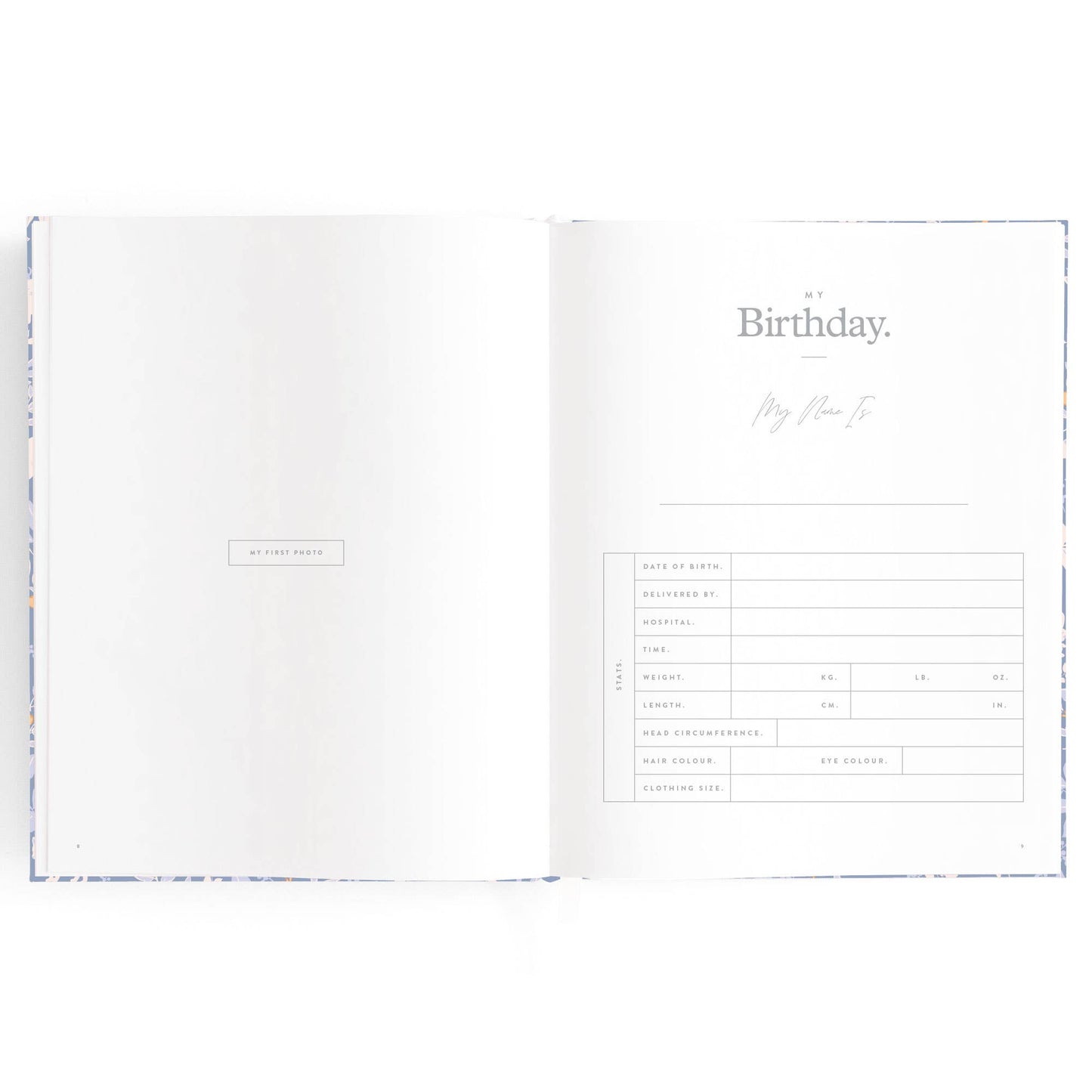 Fox & Fallow - Baby Book Forest Friends Cornflower