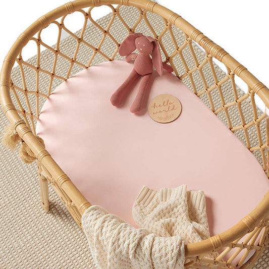 Snuggle Hunny - Baby Pink Organic Bassinet Sheet / Change Pad Cover