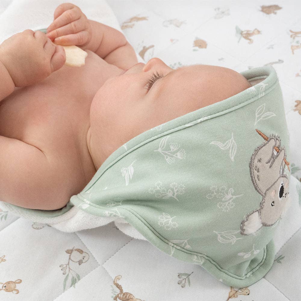 Living Textiles - Organic Hooded Towel - Australiana