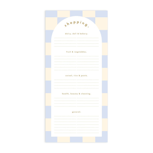 Fox & Fallow - Powder Check DL Shopping List Notepad