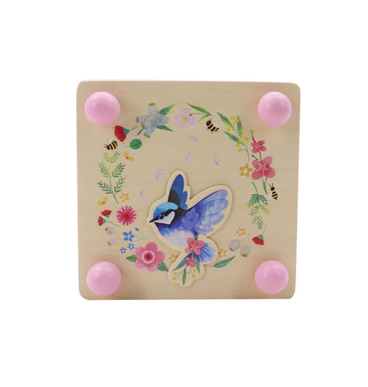 ToysLink - Wooden Blue Wren Flower Press (Australian Plants)